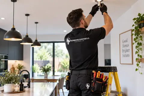 Electrical rewiring work by Redbrook Electrical Services in Barnsley